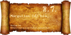 Margulies Tóbia névjegykártya